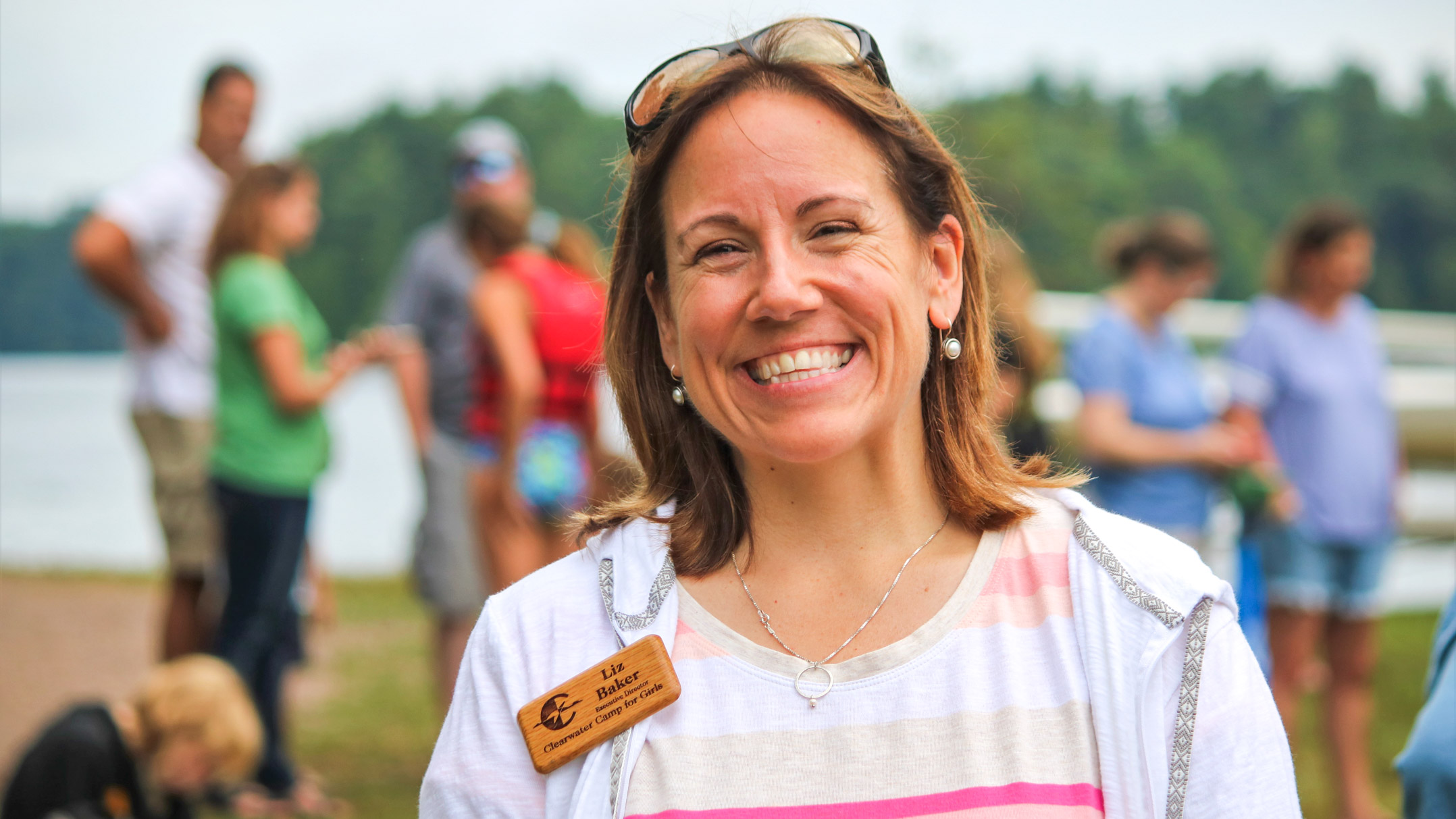 Clearwater Camp Executive Director Liz Baker smiling