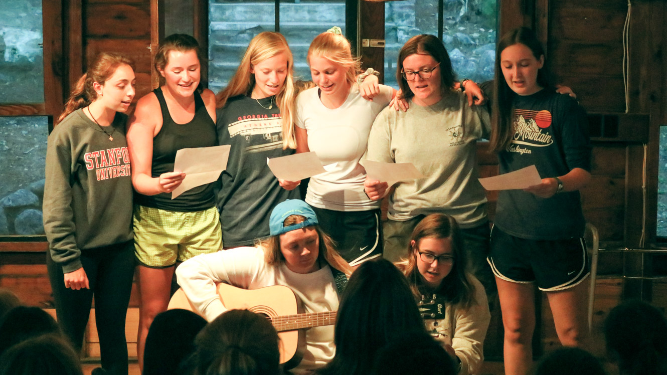 Campers perform in camp talent show